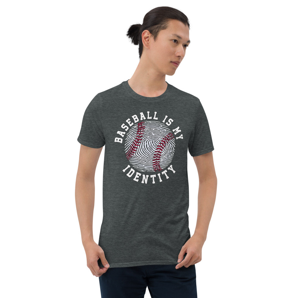 BASEBALL IS MY IDENTITY SPORTS PASSION Short-Sleeve Unisex T-Shirt gallery