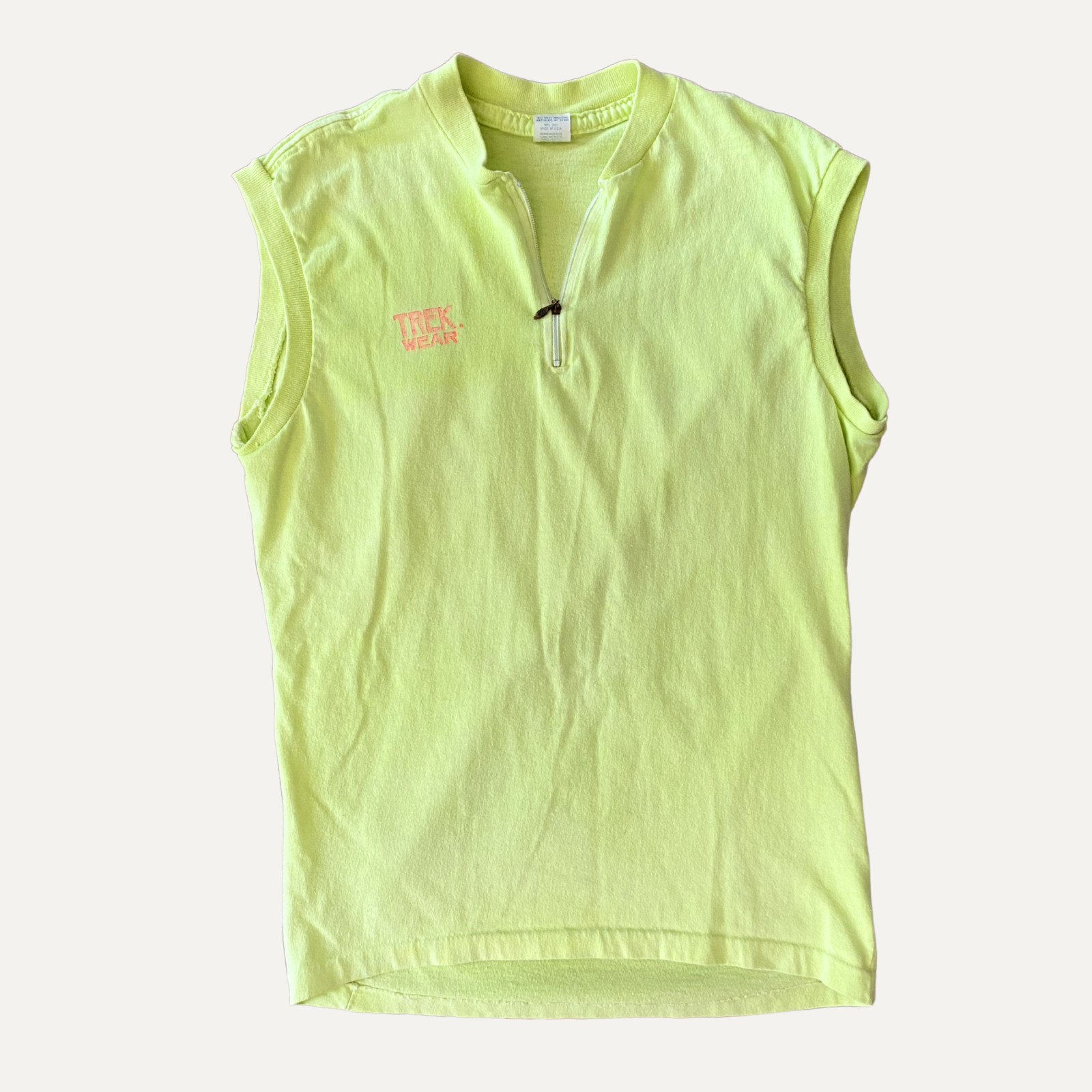 Vintage Trek cycling neon bike top size small / medium made in USA gallery