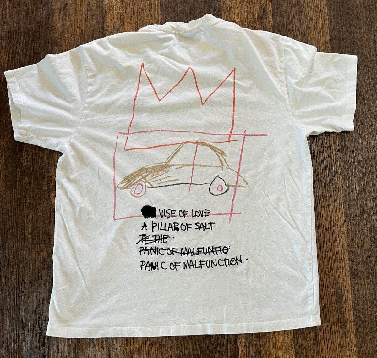 Men's Jean Michel Basquiat T-Shirt White Empire XL Crew Art Icon NYC Street High gallery