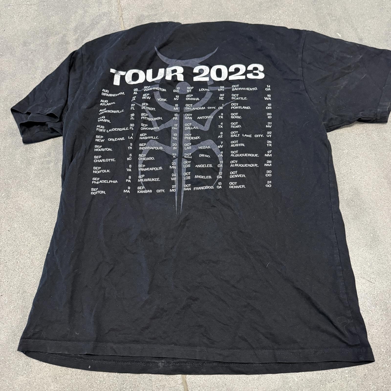 Rare Ghostmane 2023 Double Sided Tour Shirt Mens L Free Fast Shipping gallery
