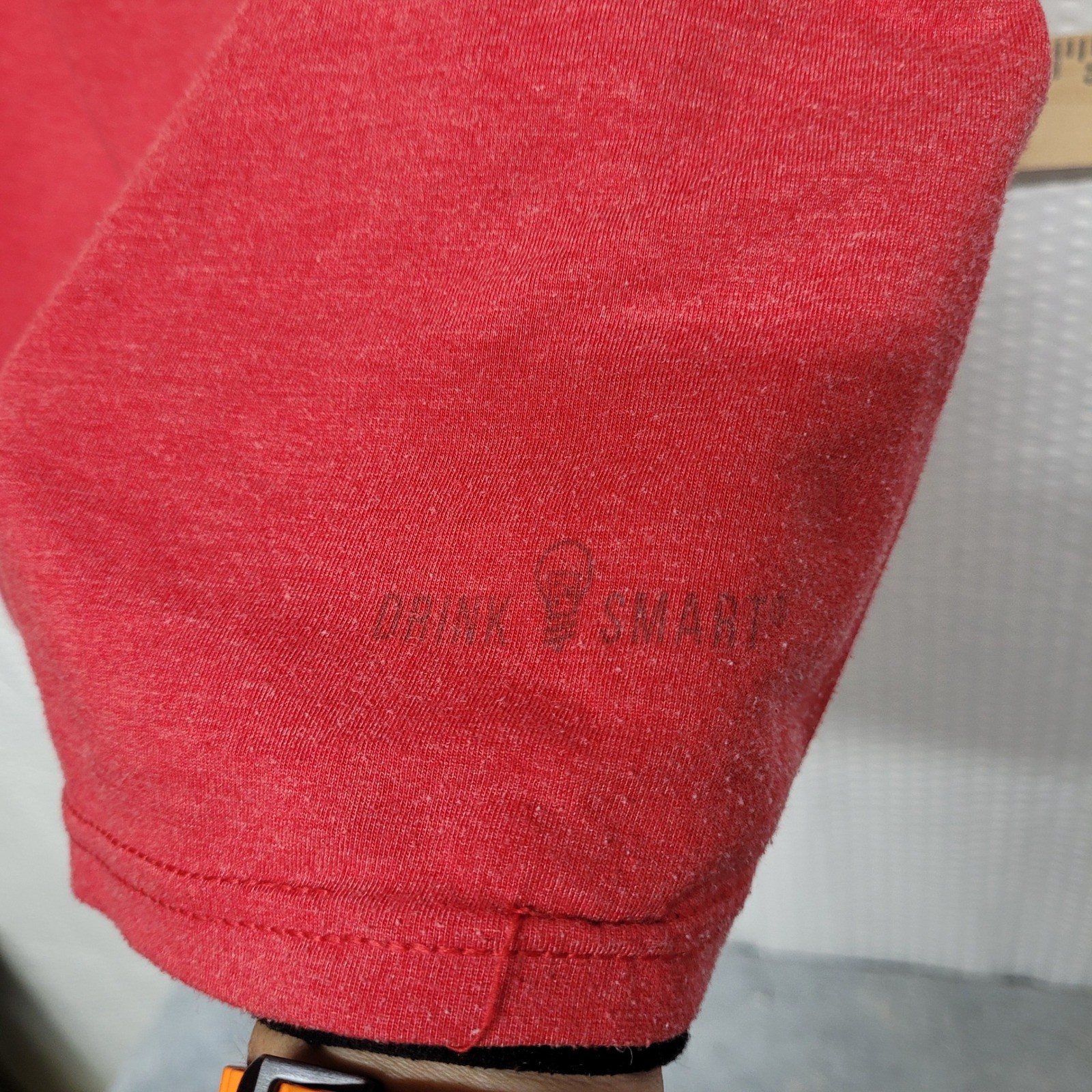 Jim Beam Bourbon Whiskey T-Shirt Red Heather District Perfect Tri Mens Small 750 gallery