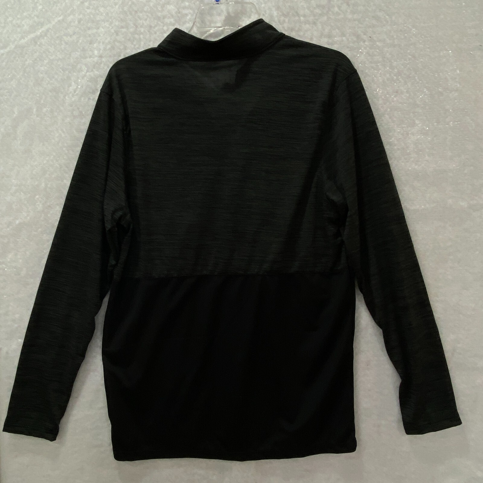 Augusta Sportswear Athletic Top Men's M Black 1/4 Zip Long Sleeve Semi Sheer gallery