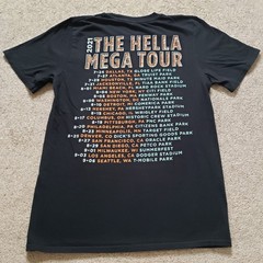 Green Day Fallout Boy Weezer Hella Mega Tour 2021 Size Small Mens Black T-Shirt