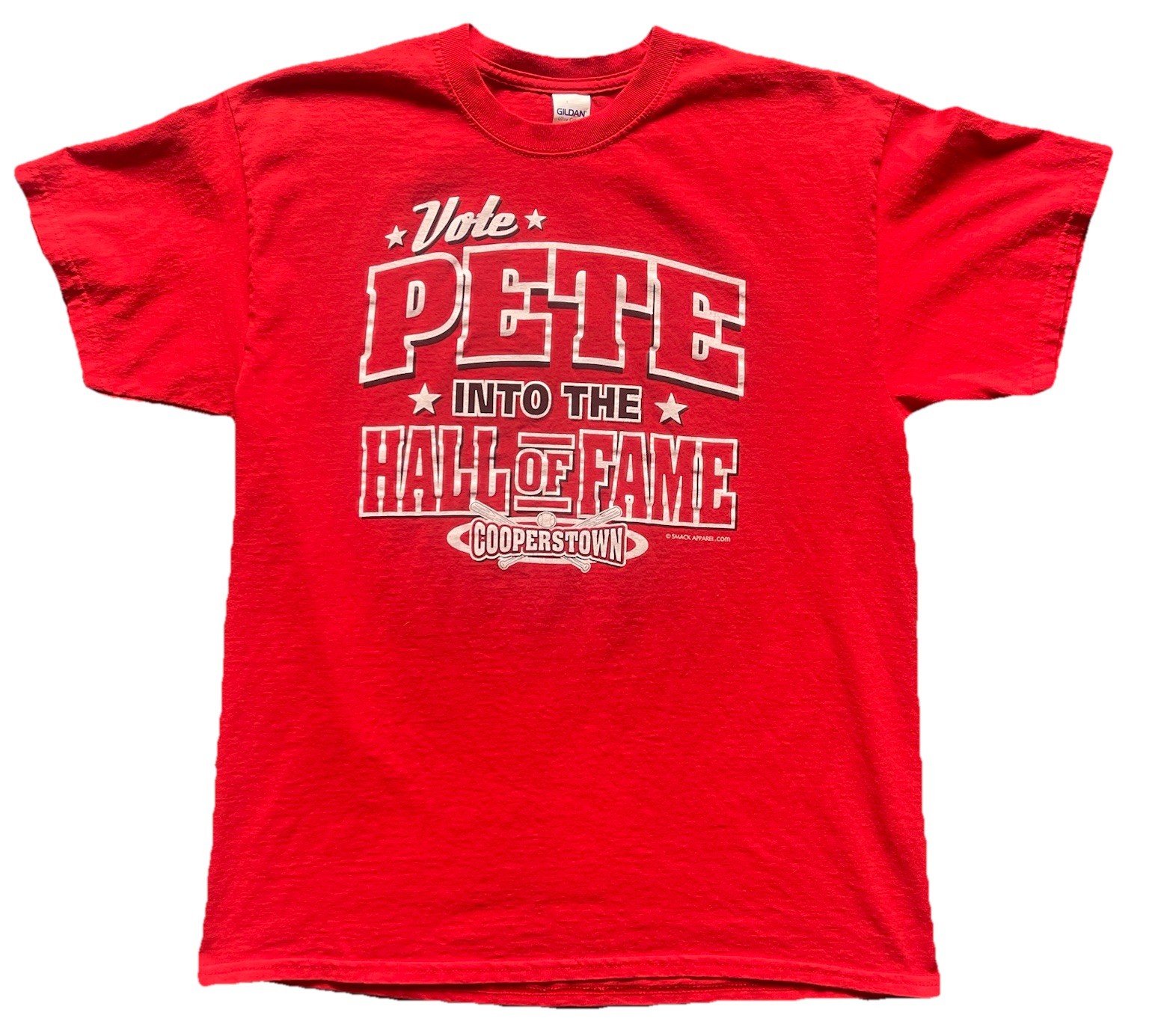 Pete Rose T-Shirt Men's Lg Double Sided Cincinnati Reds MLB Vote Pete Into HOF gallery