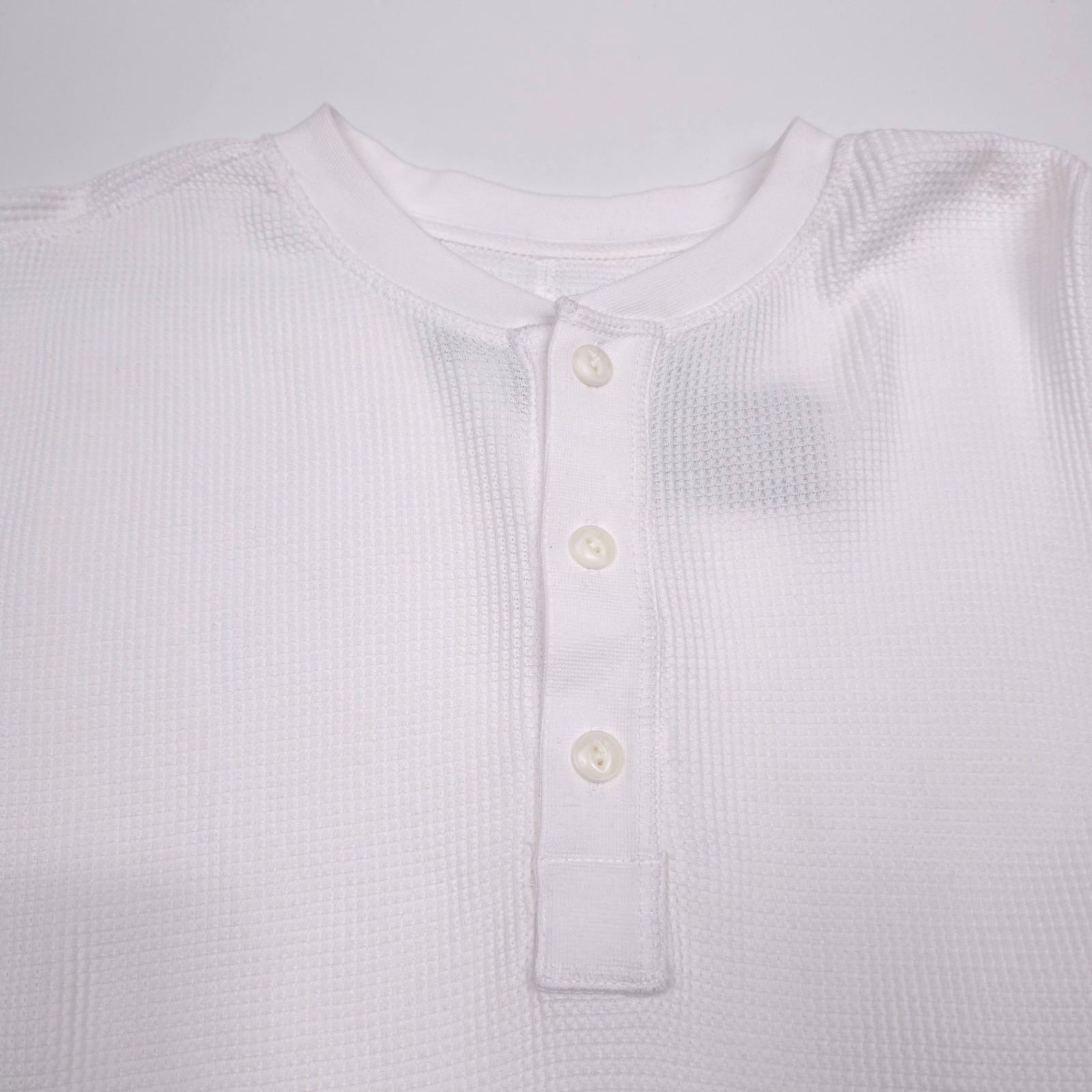 Rag & Bone Waffle Knit Henley Shirt Mens Size Small White Cotton Long Sleeve gallery