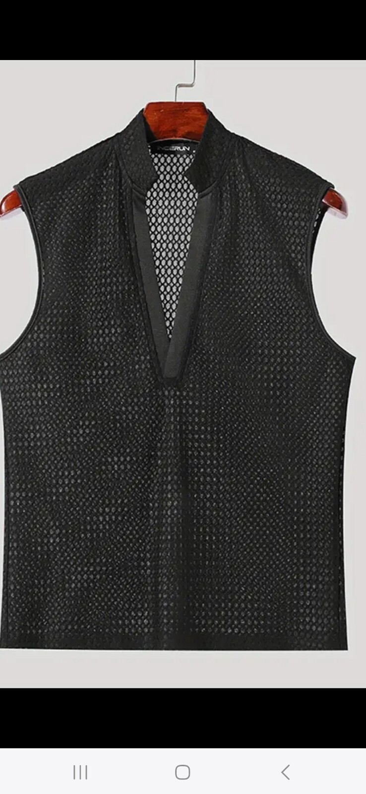 Men's Breathable Mehs Tank Top QUICK Drying Slight Stretch V-neck Sleeveless... gallery