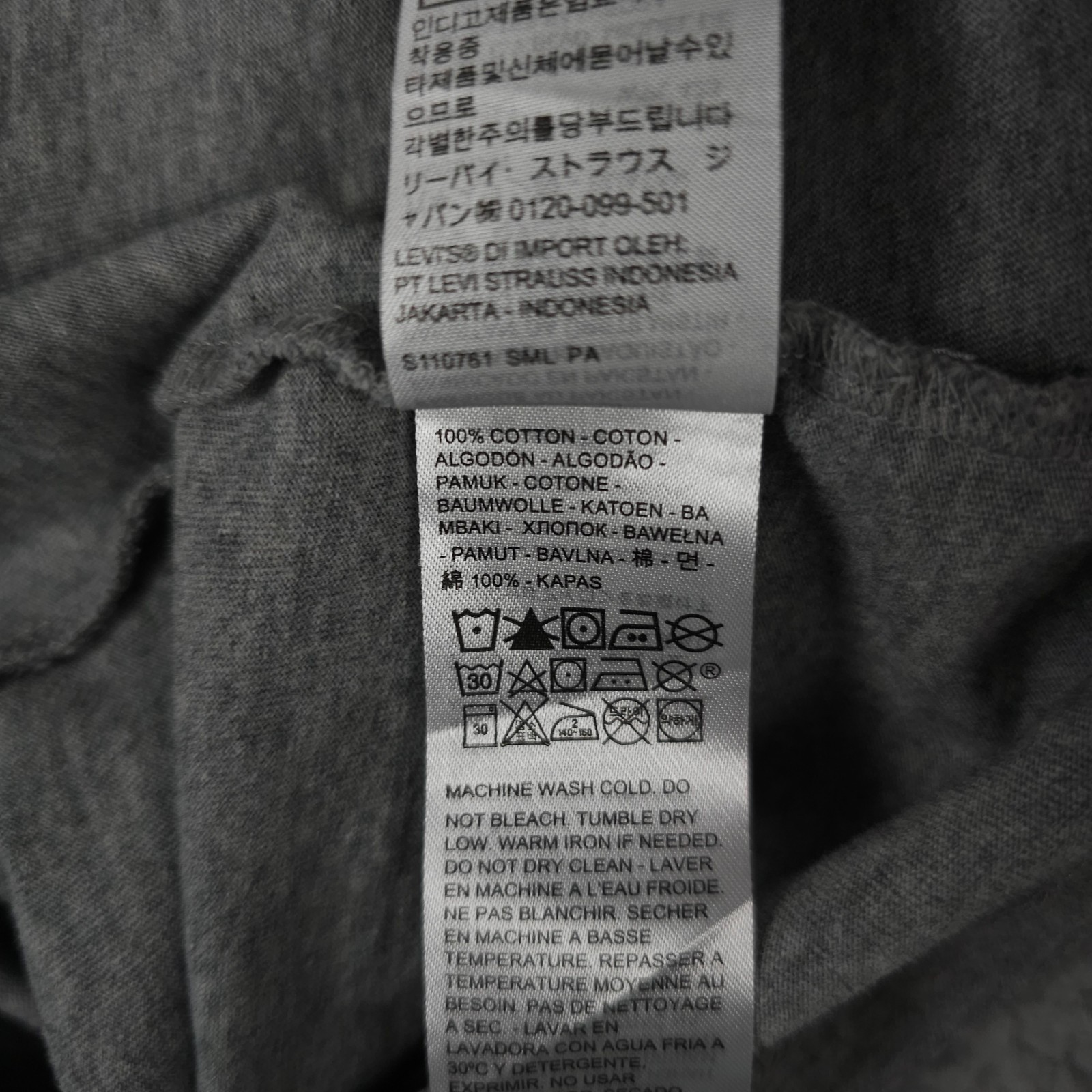 Levis Shirt Mens M Heather Gray Graphic Relaxed Fit Breaking Records Broken Tee gallery