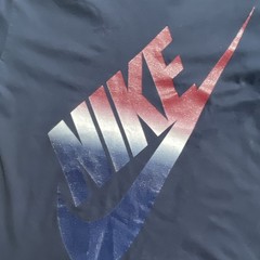 Nike The Nike Tee Blue Crew Neck Graphic Short Sleeve Athletic T-Shirt Men’s L