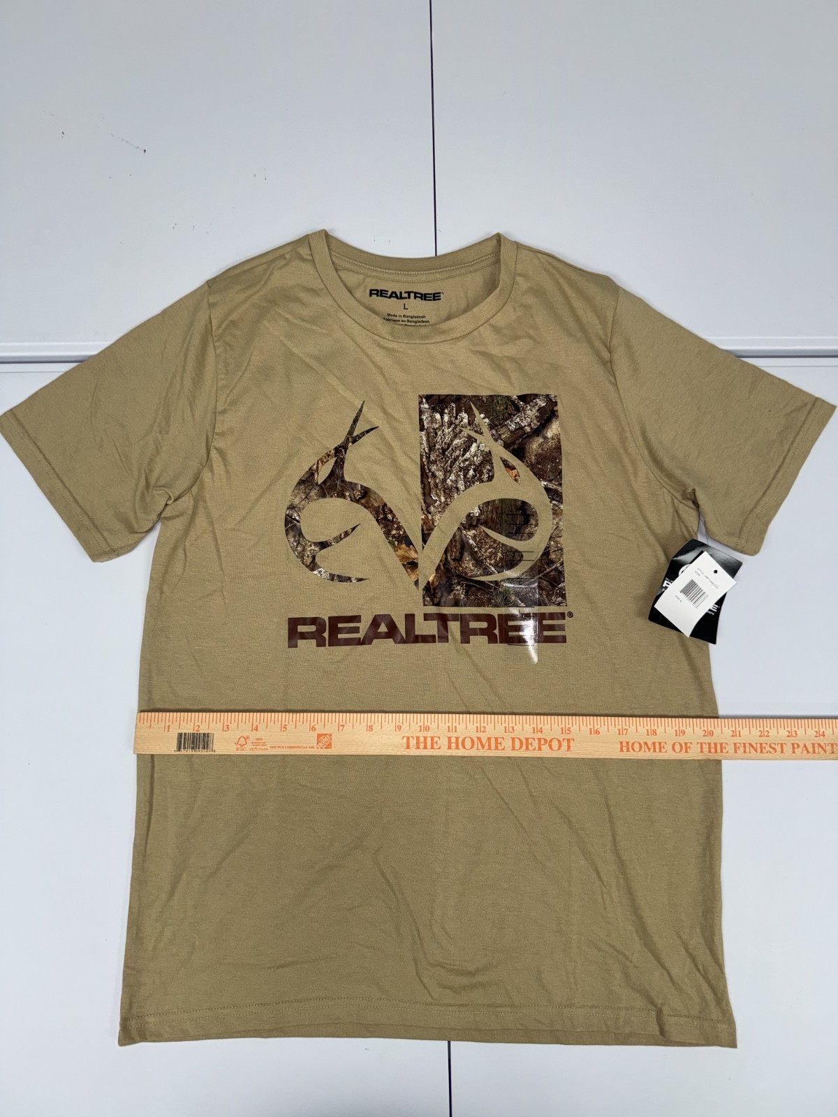 Realtree Shirt Men's Brown Camo Antler Logo Hunting Outdoor Graphic Tee Pick Siz gallery