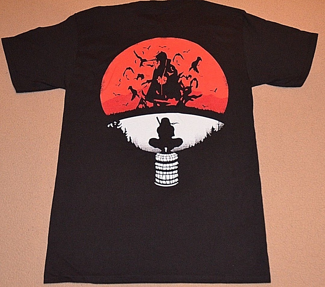 NARUTO Uchiha Clan Symbol Mash up Itachi T Shirt S M L XL ONLY Manja anime NEW gallery
