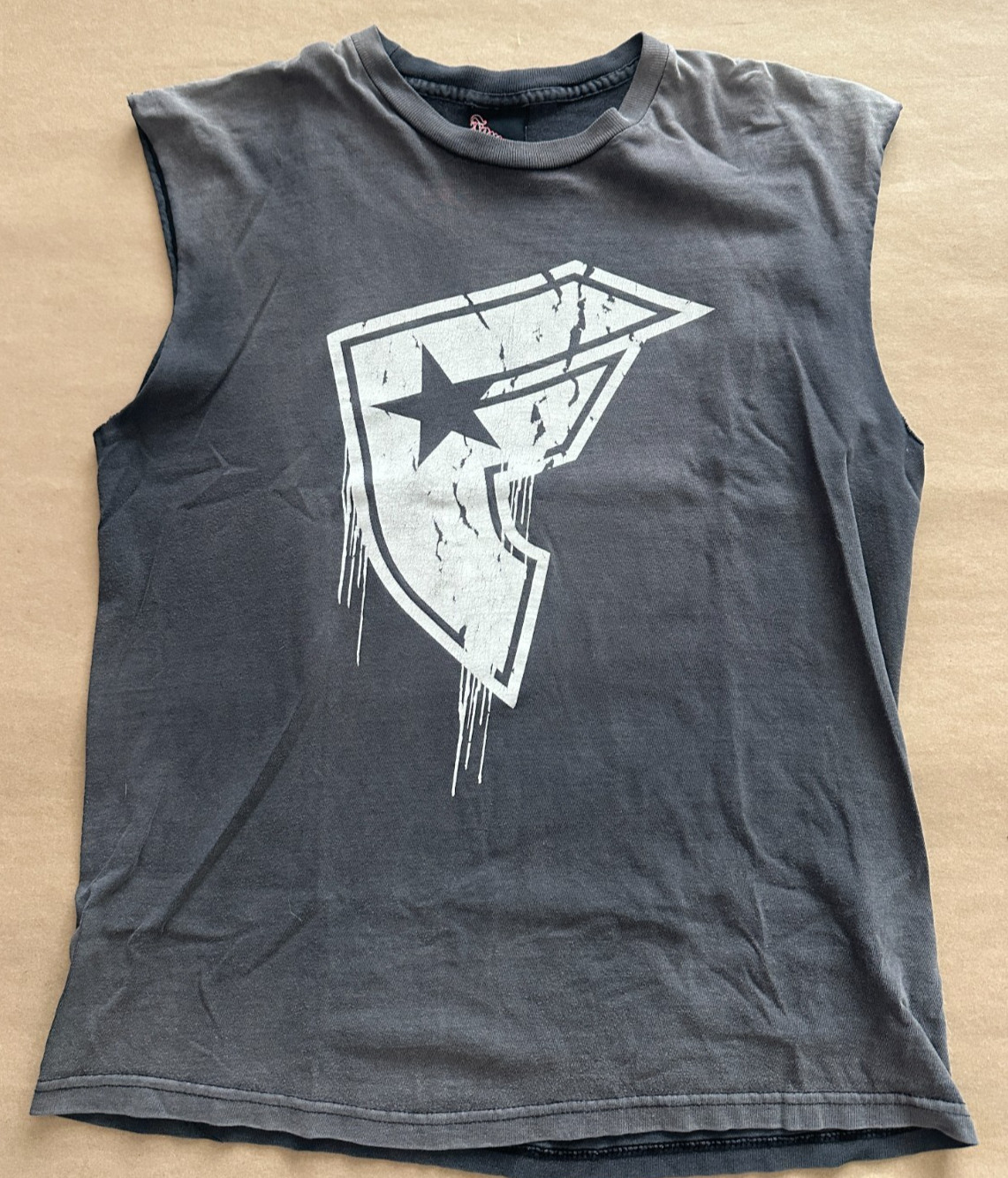 FAMOUS STARS & STRAPS SHIRT BLK MENS LG VTG 06 TRAVIS BARKER BLINK 182 GOOD CD