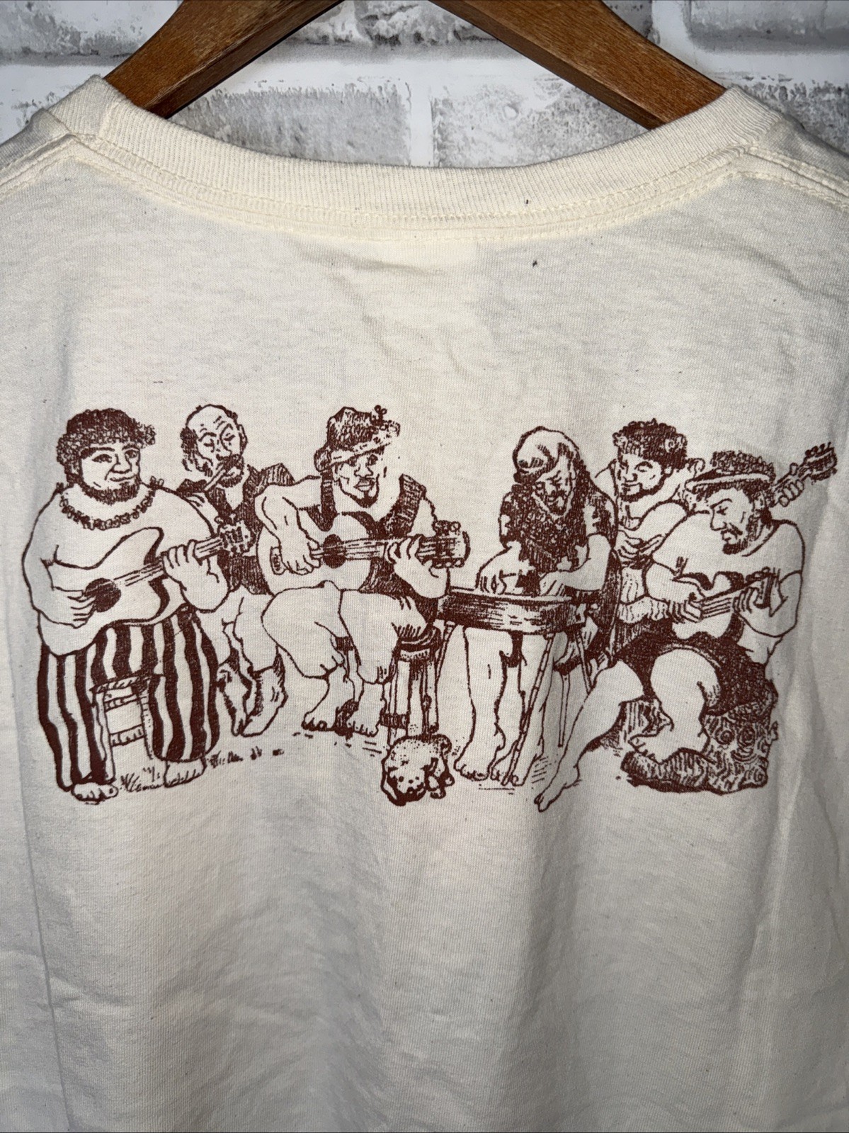 Da Hilo Cats TOMAS BELSKY DESIGNS SIlk Screened Double Sided Tee Mens M gallery