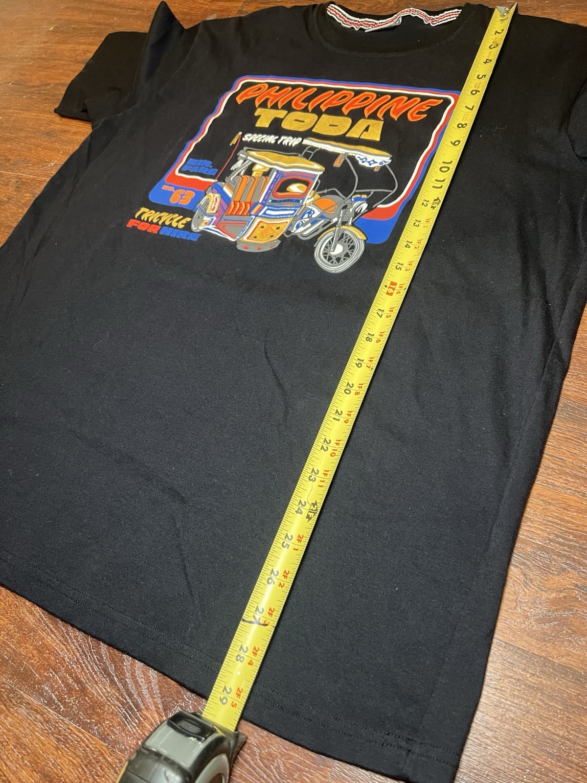 My Philippines Philippine Toda Graphic Print Black Crew Neck T-Shirt Men’s L gallery