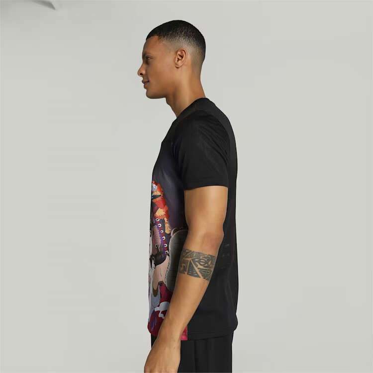 PUMA x One Piece AOP Short Sleeve T-Shirt Black New Four Emperors Unisex Japan gallery