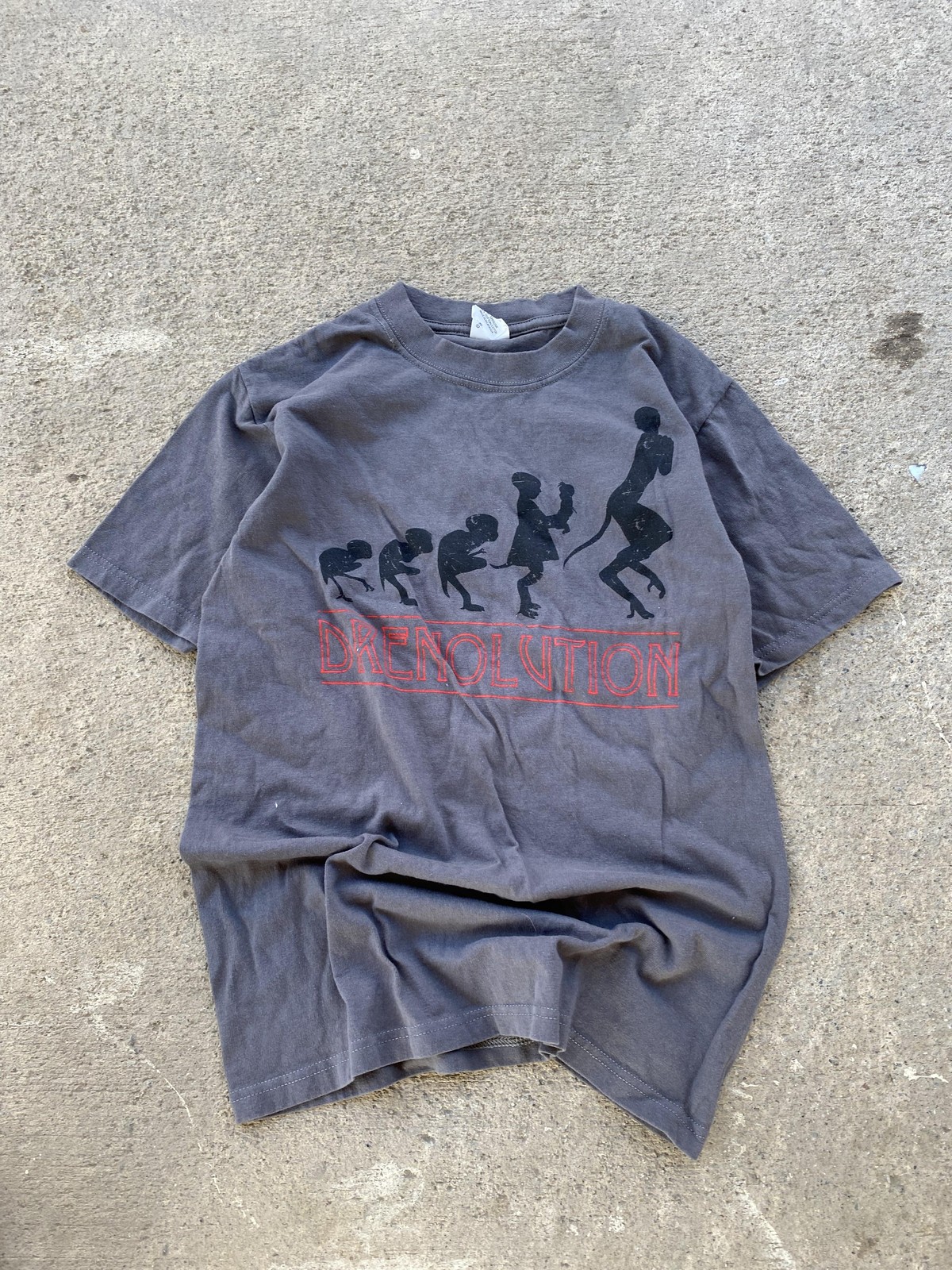 Anvil Splice Drenolution Shirt Mens Small Gray Horror Sci-Fi Movie Graphic Tee