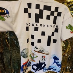 Now Or Never T Shirt Size S. EXTREMELY RARE. SUPER COOL MIX COLOR & PRINT. NEW