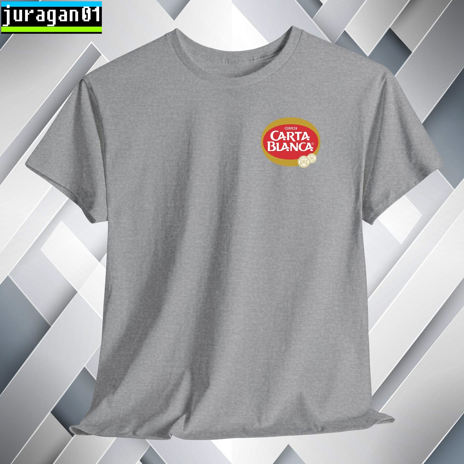 Carta Blanca Mexican Beer T-Shirt Logo Many Colors Size S to 5XL Made in USA gallery