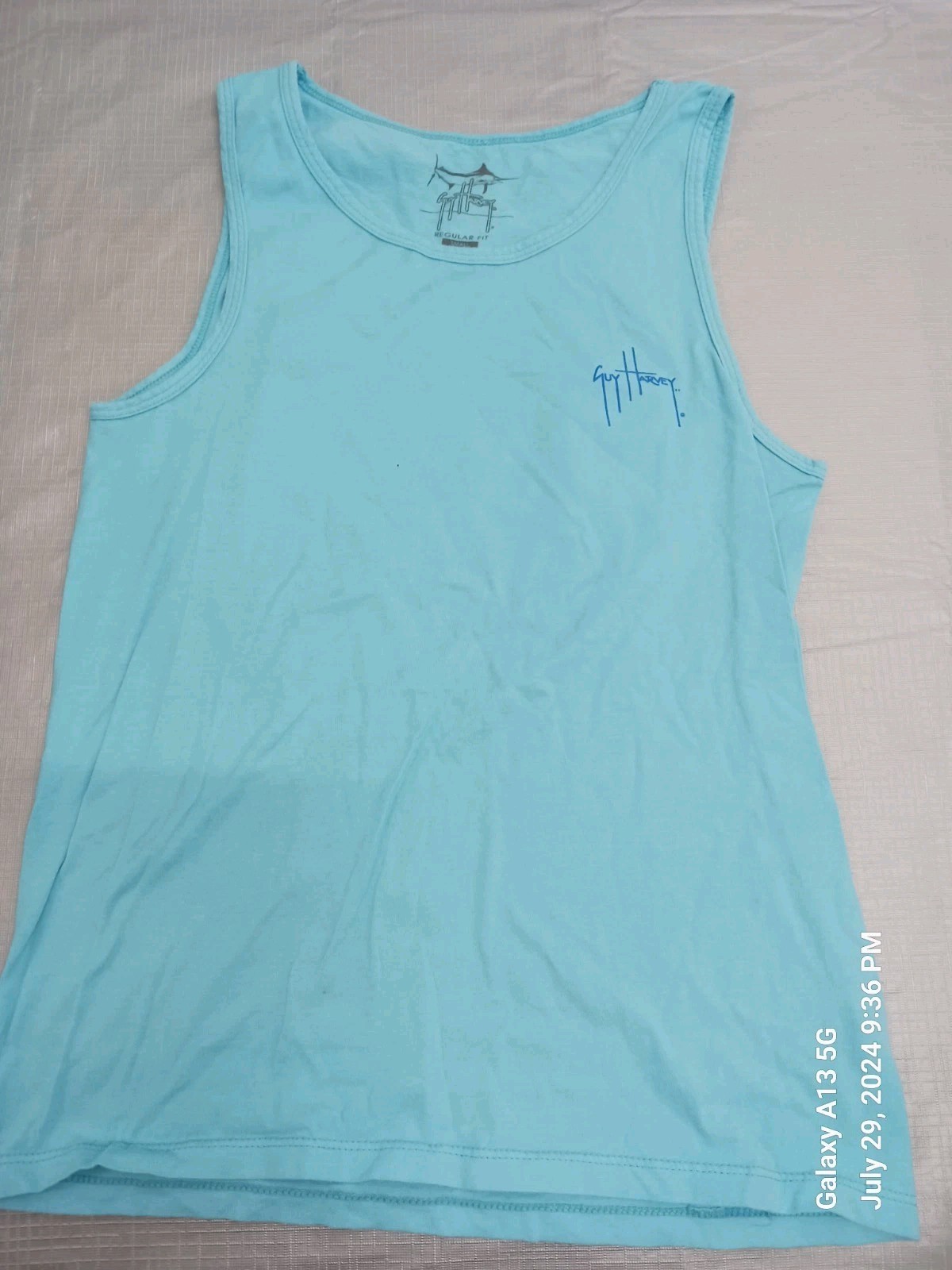 Guy Harvey T-shirt Tank Top Tropical Sunset Print Size S gallery