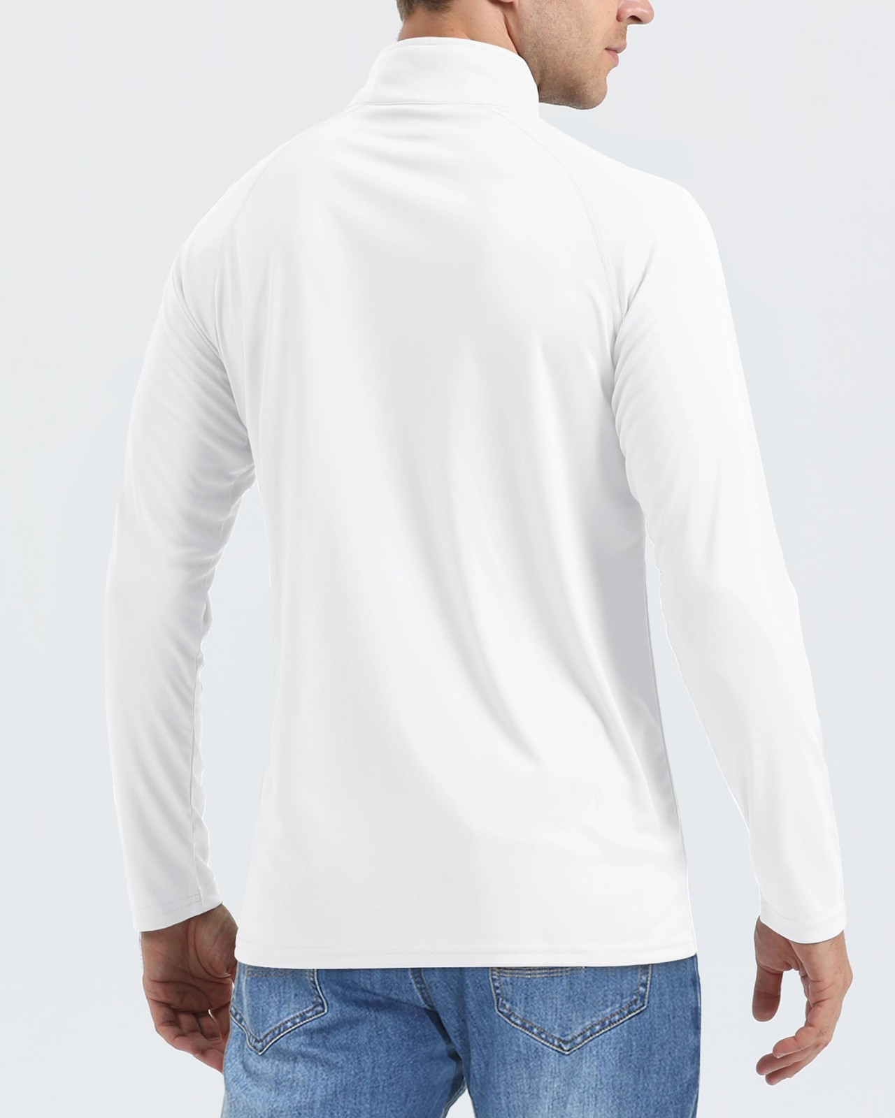 SPF Shirts for Men UPF 50 Shirts Long Sleeve Mens Quarter Zip Pullover Golf L... gallery