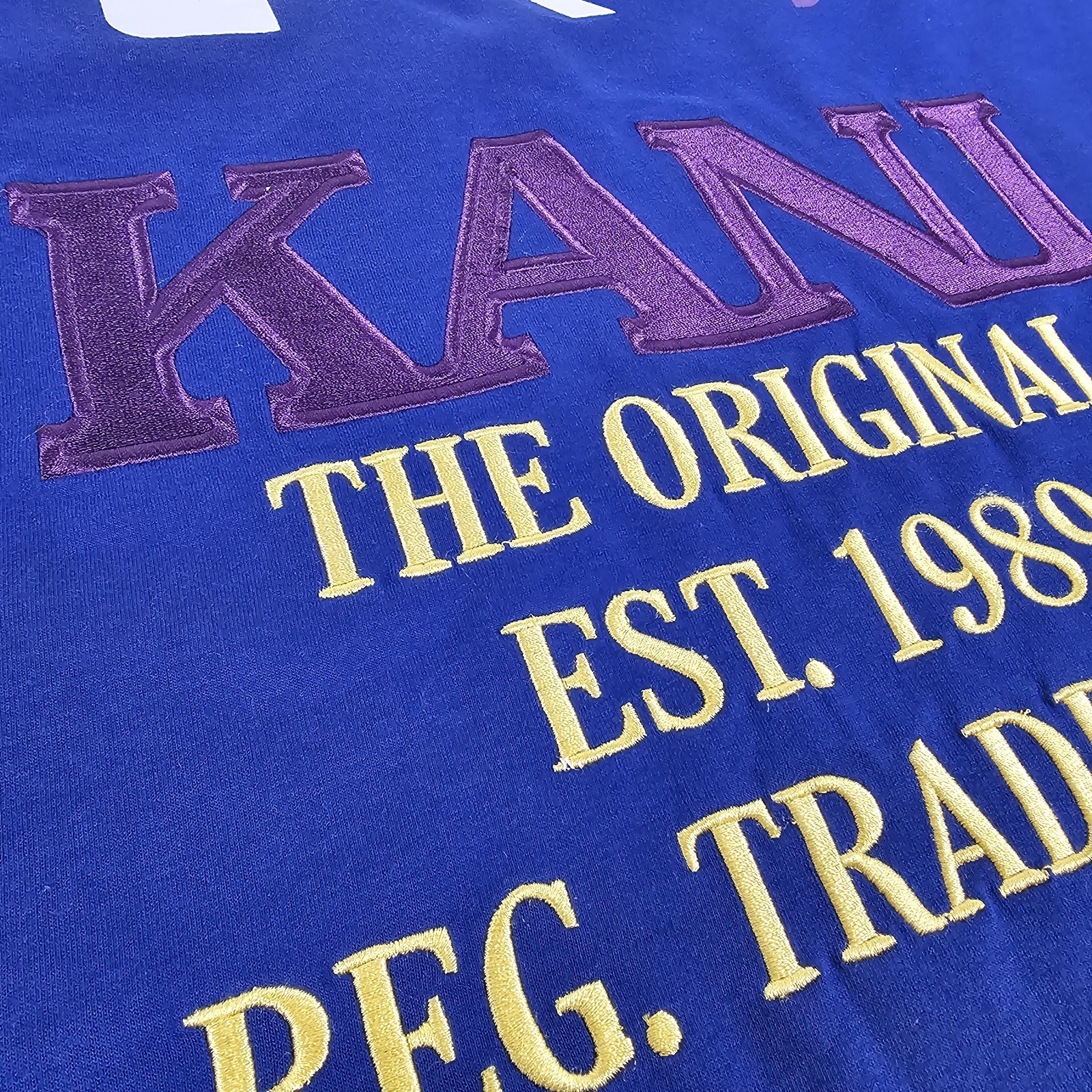 Vintage Karl Kani Shirt Mens 2XL Blue Large Embroidered RARE The Original T NEW gallery