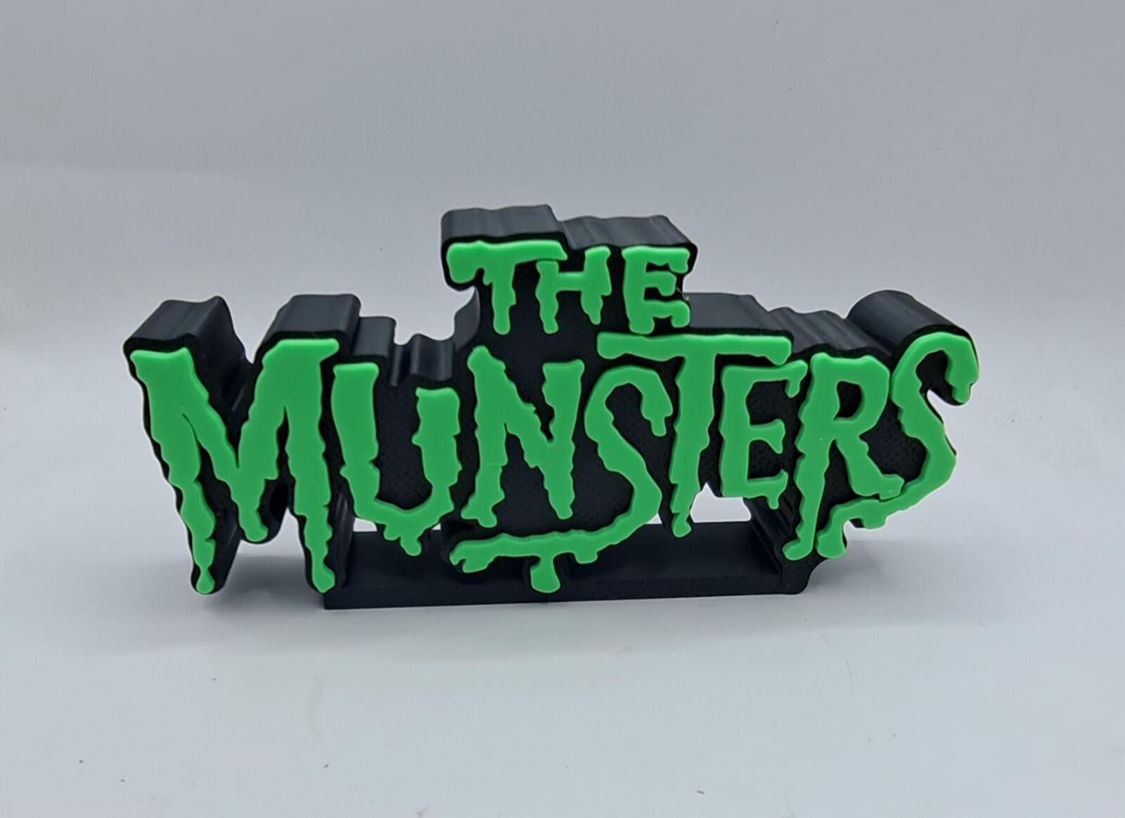 1960s TV Show The Munsters Logo Sign Desk Shelf Art Three SIzes