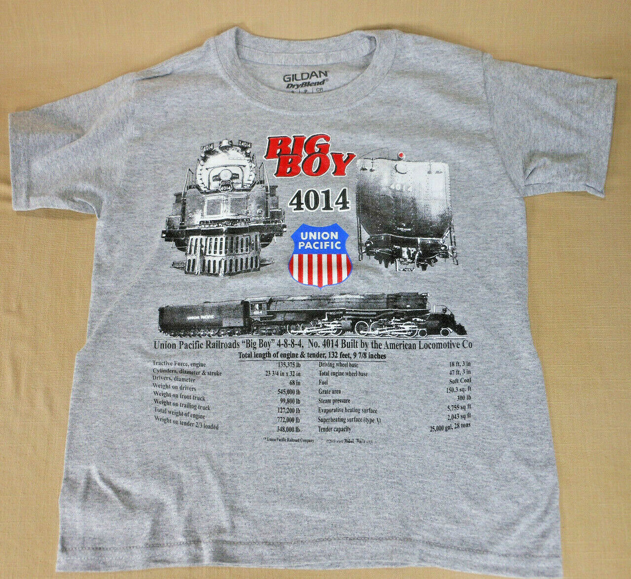 Union Pacific Big Boy 4014 Spec T-Shirt Youth and Adult gallery