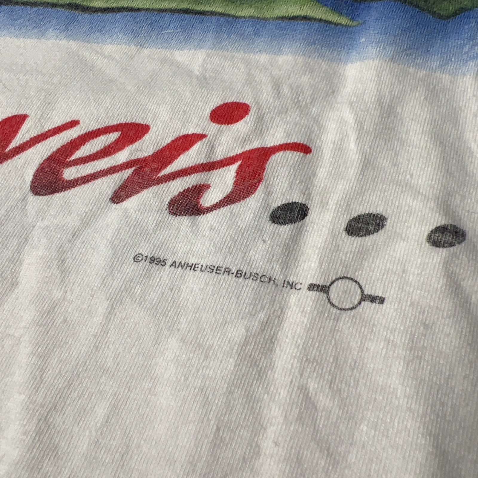 Vintage Budweiser Frogs XL T-Shirt Bud Weis Er Er Er Lovers Moon 1995 NOS gallery