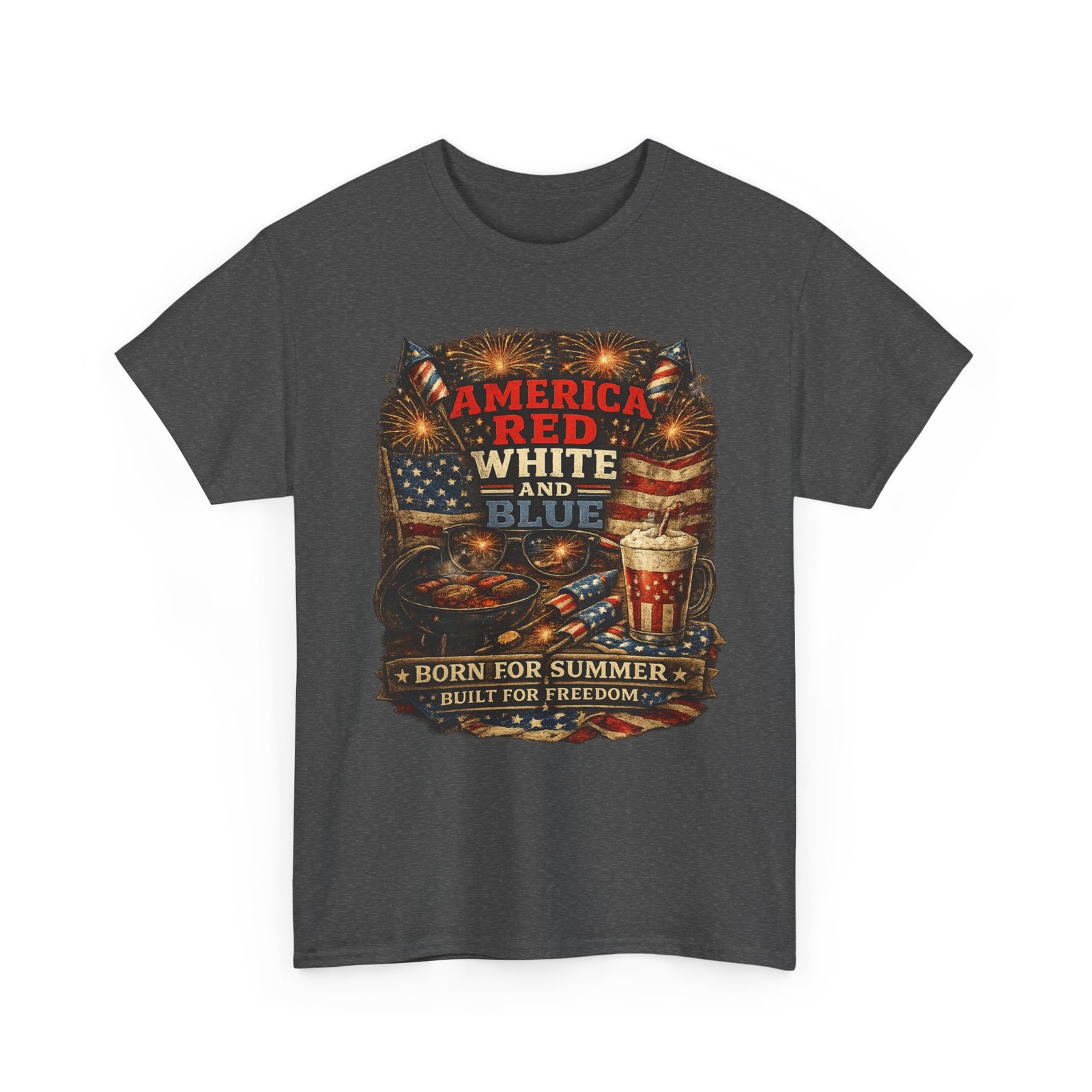 America Red White and Blue T-Shirt | Patriotic 4th of July Tee gallery
