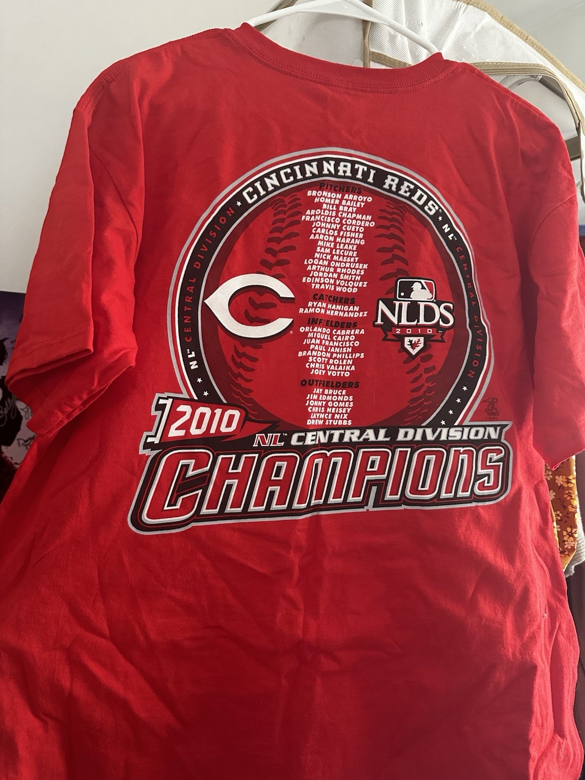 2010 Cincinnati Reds Central Division champs T-shirt NWT gallery