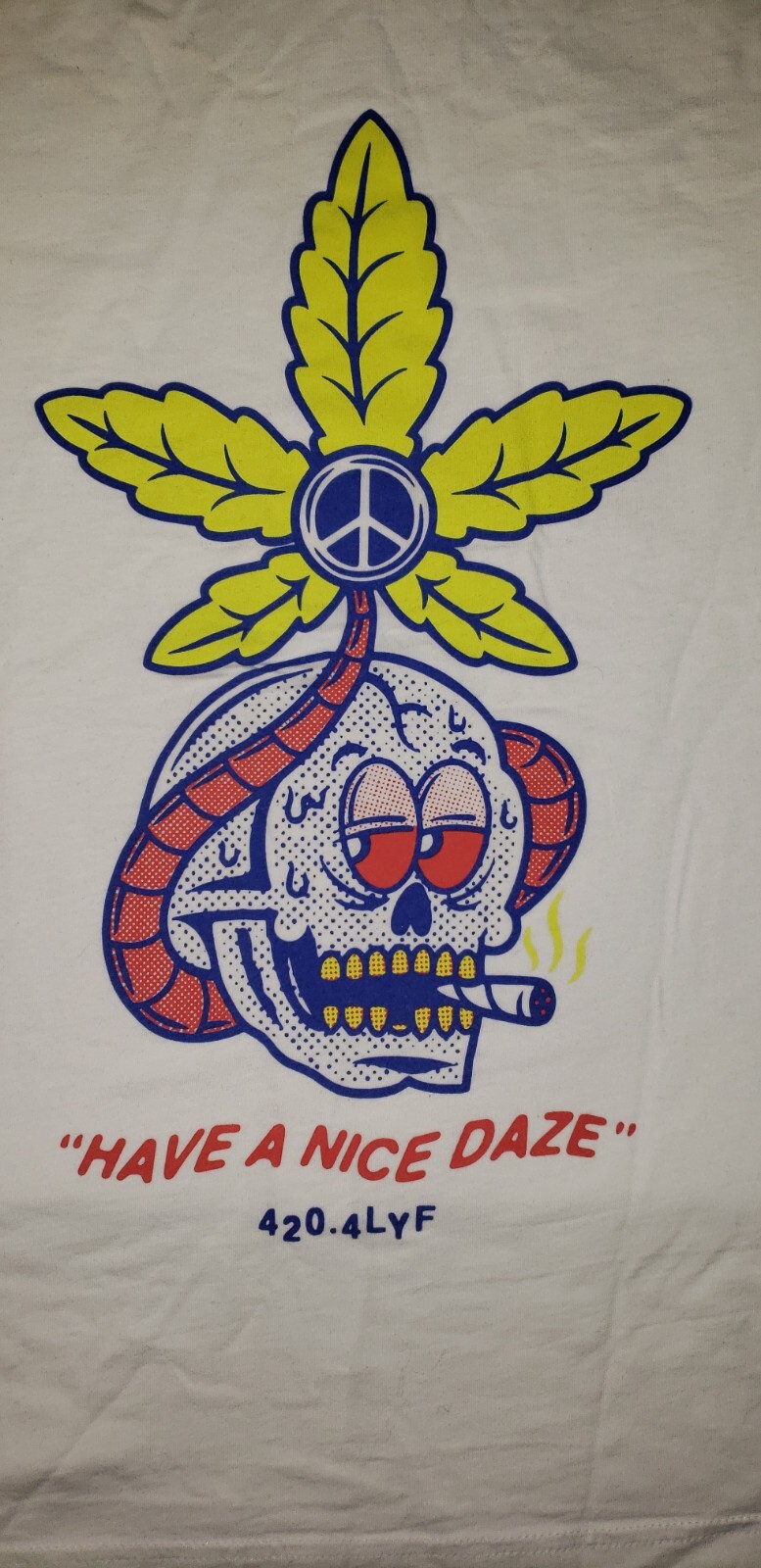 Cool Marijuana Small T Shirt Skull 420 Have A Nice Daze gallery