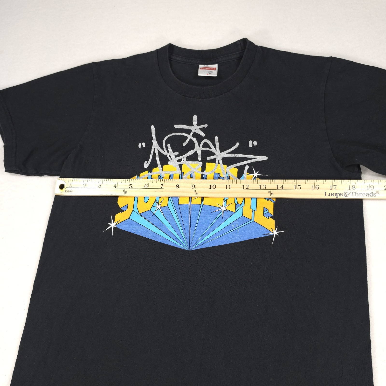 Supreme x IRAK Arc Tee T-Shirt Black Fall Winter 2022 FW22 Size: Small gallery