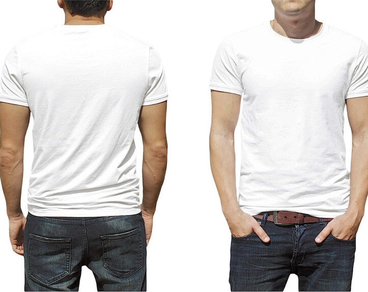 NWT Andrew Scott Size Medium 3 Pack Mens Crew Neck White T-shirts 100% Cotton gallery