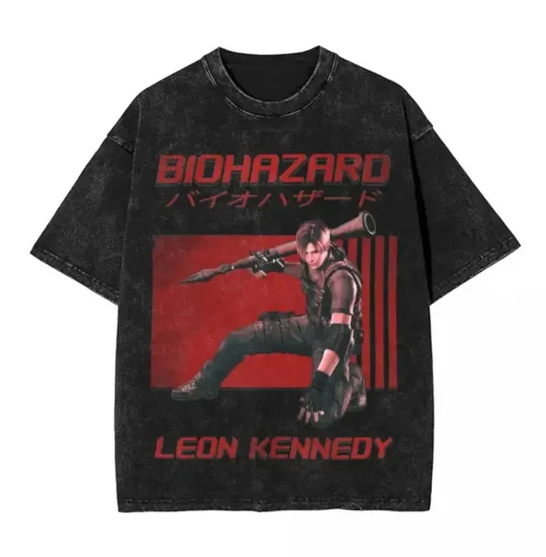 Resident Evil Biohazard Leon Kennedy Graphic Tee, Horror Game Shirt gallery