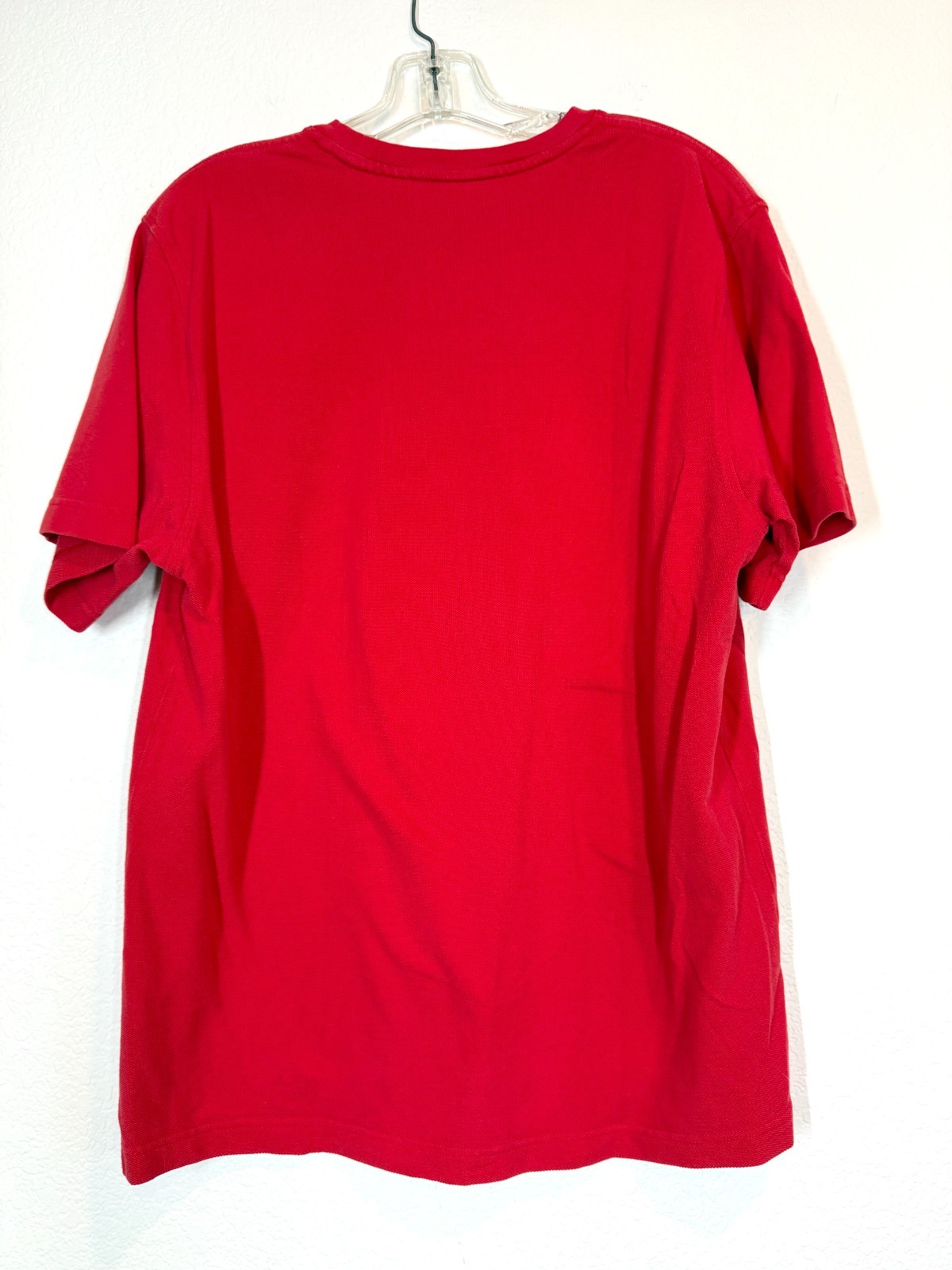 Apple Company Red Embroidered Logo T-Shirt Size Large Cotton Unisex gallery