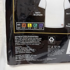 Dickies Dri-tech Performance Work 5 Short Sleeve Undershirts New Size Medium