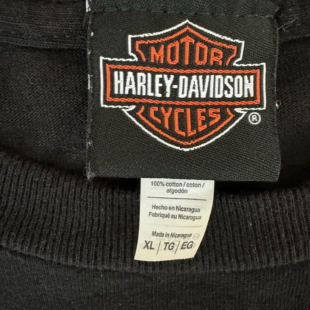 Harley-Davidson Double Sided Graphic Tee Riding High Skull Greensboro NC Size XL gallery