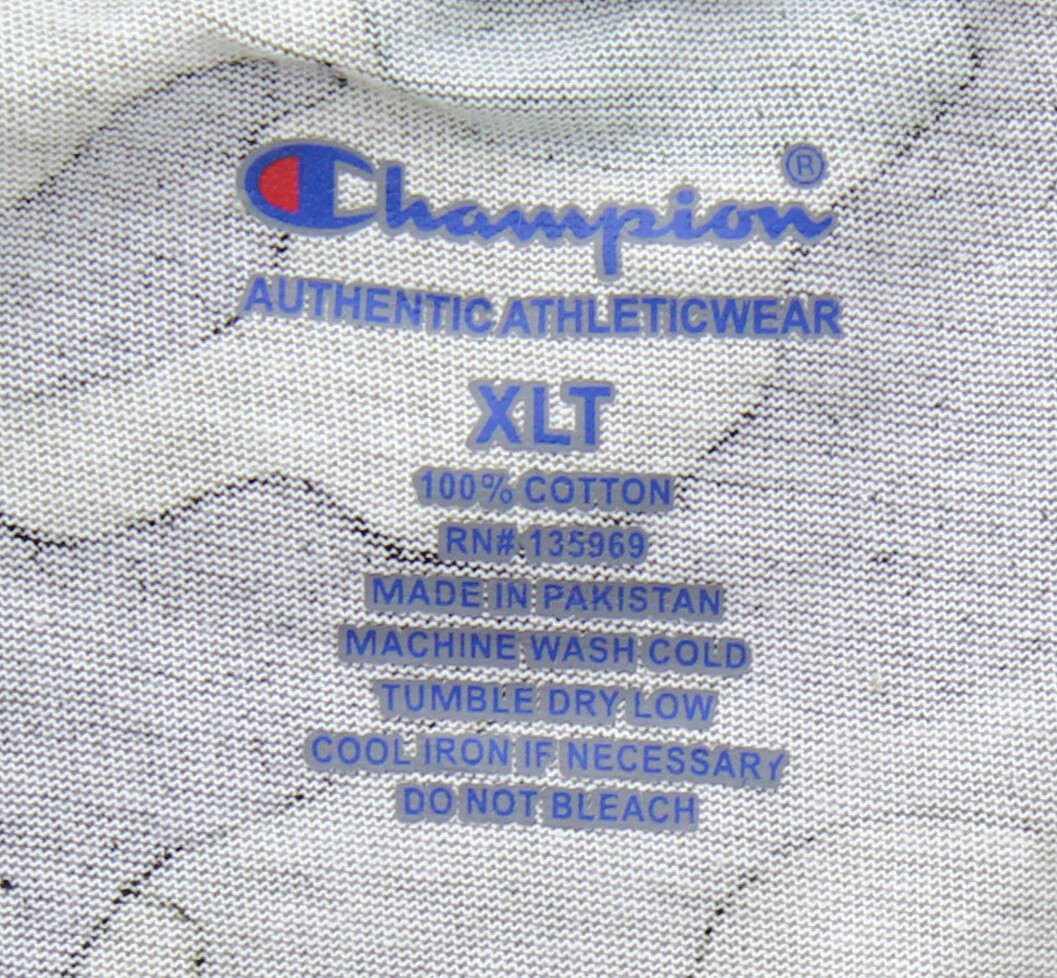 Champion Men's T-Shirt All Over Camouflage Big & Tall Flocked Logo Crew Neck Tee gallery