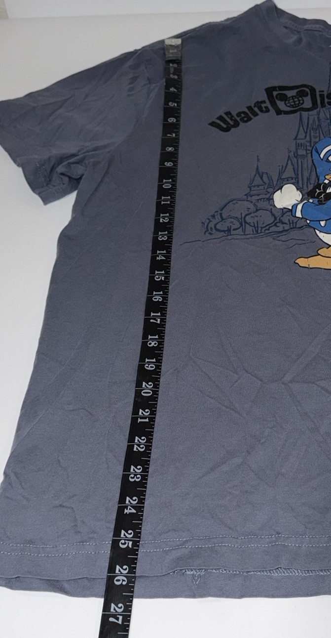 (No Tag) Disney World Castle Parks Donald Duck Tee T Shirt Size Large L Blue gallery