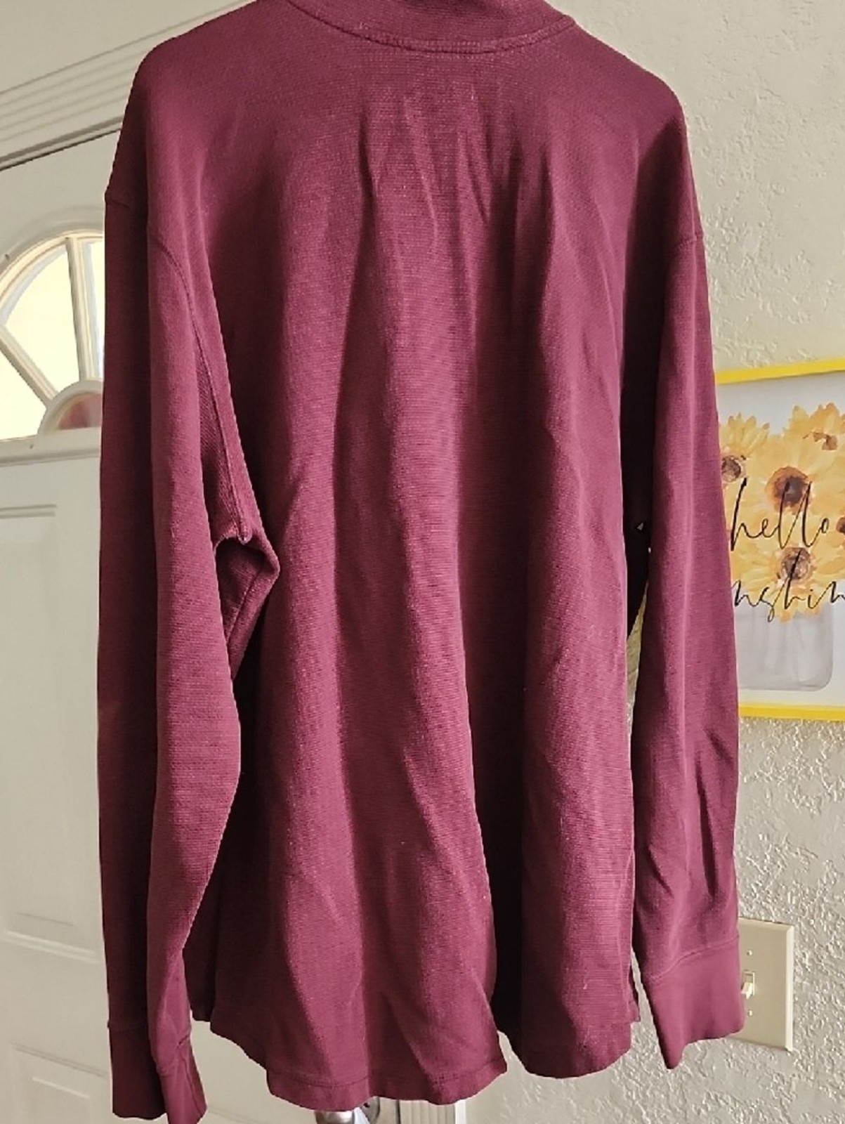 Carhartt Burgundy Half-Zip Chest Pocket Pullover Sz 3XL (Flawed) Workwear gallery