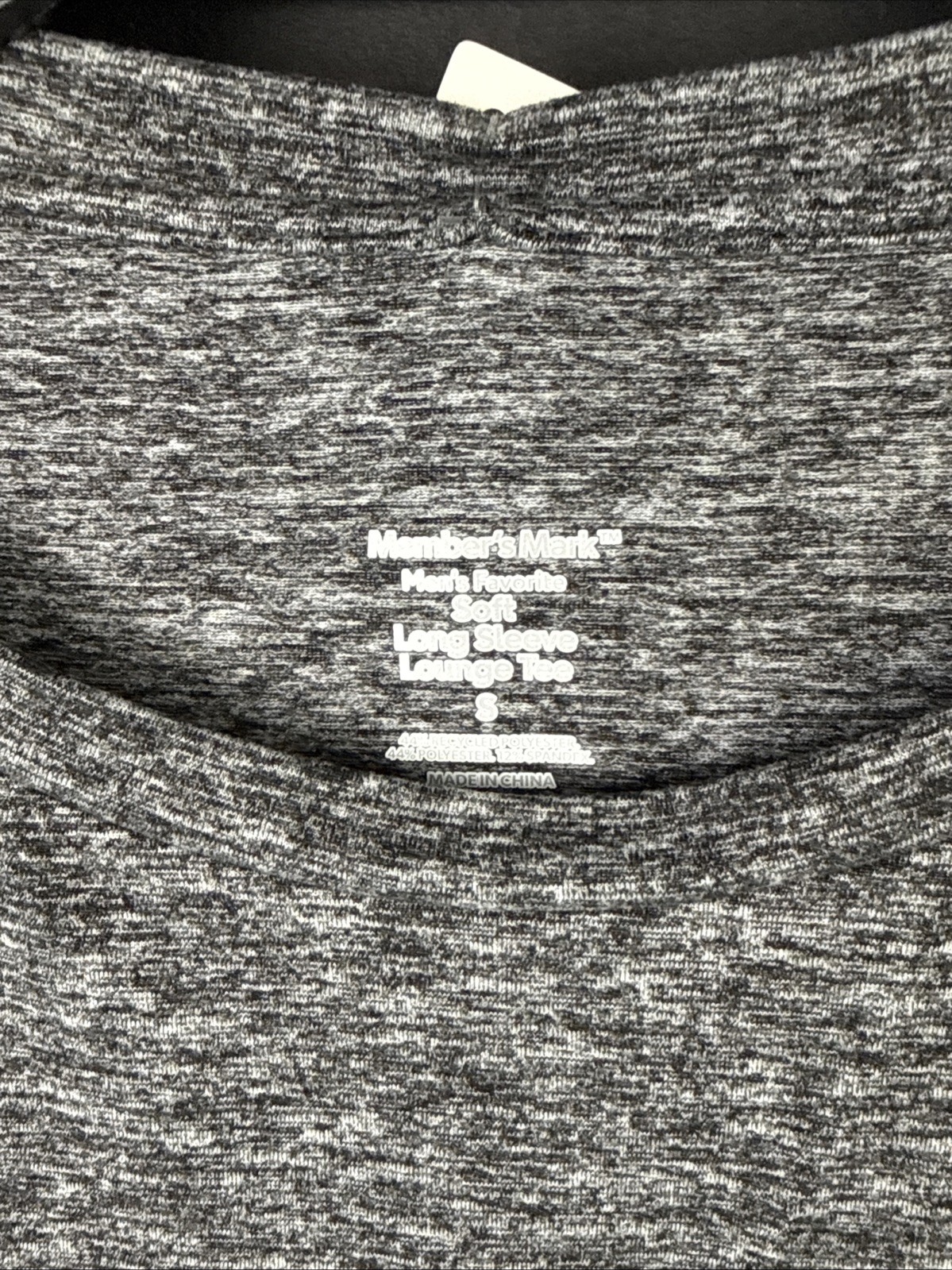 Members Mark Men's Favorite Soft Long Sleeve Lounge Tee Size S Grey Heather gallery