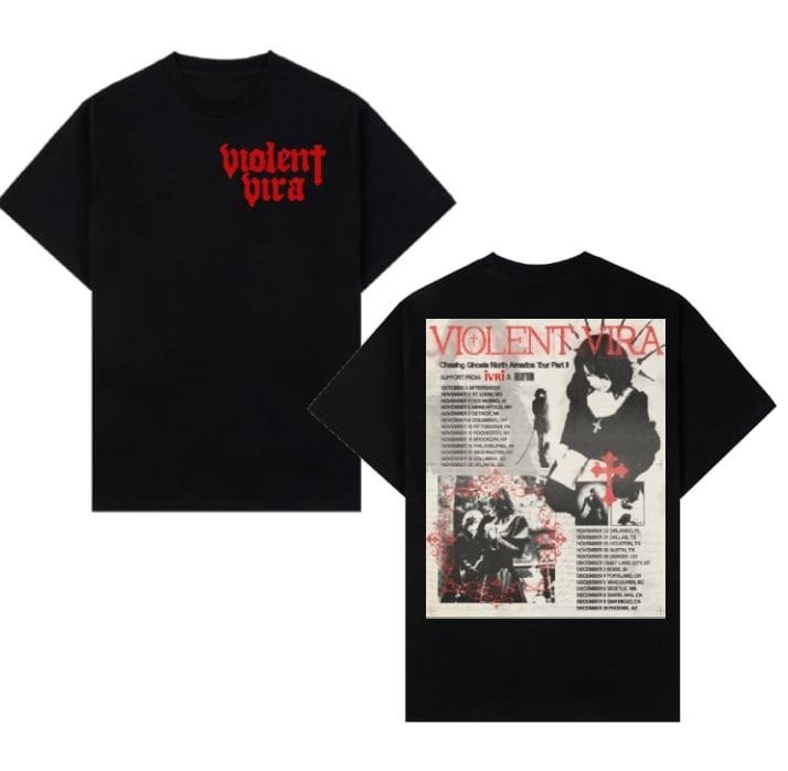Violent Vira “Chasing Ghosts” Tour 2025 T-Shirt Hoodie Sweatshirt