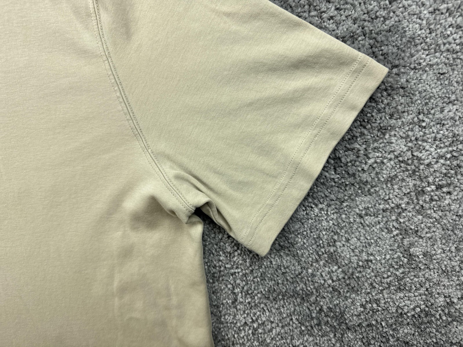Kirkland Signature Shirt Mens 2XL Beige Pima Cotton Crew Neck Tagless Basic gallery