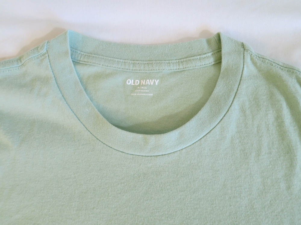 ~Old Navy Soft-Washed Tee Crew neck T-shirt M MT Medium-Tall Pale Glass Green gallery
