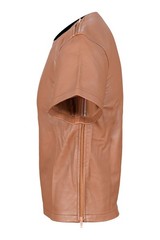 Men Leather T-Shirts in 4 different colors Simple genuine leather shirts