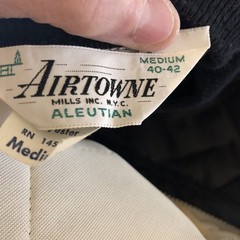 1960s Air Towne Aleutian Thermal Insulated Crewneck Top &Bottom M Full Zip A1