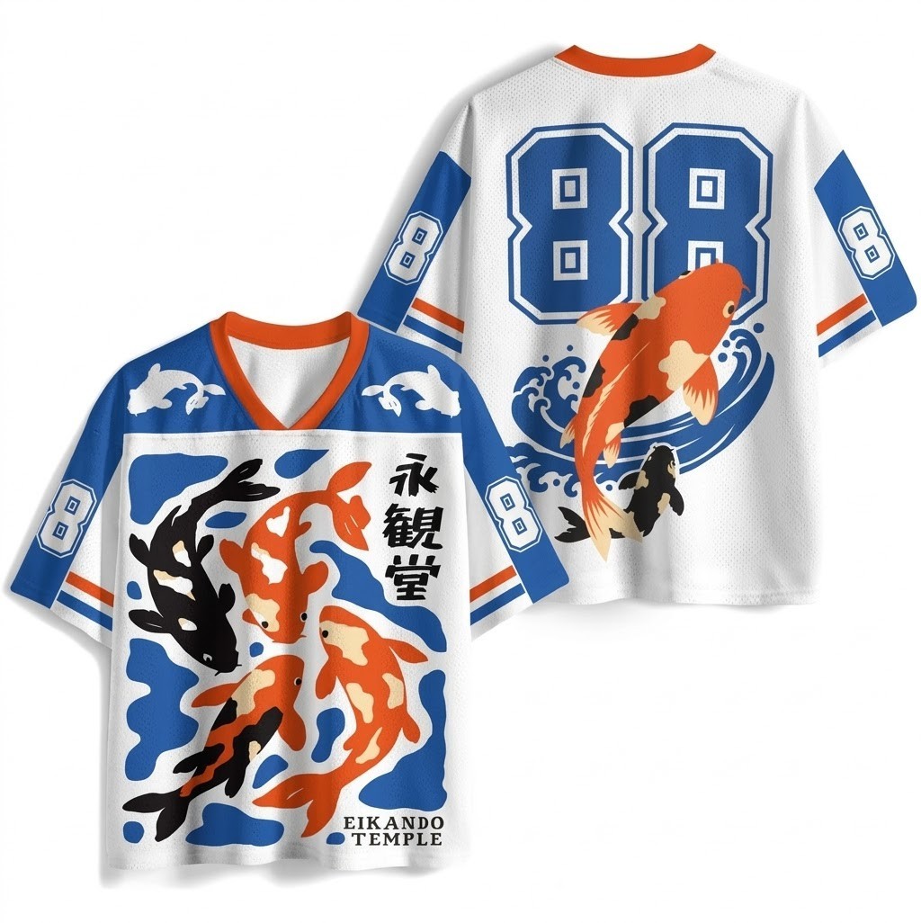Koi Fish Japanese Jersey Shirts gallery