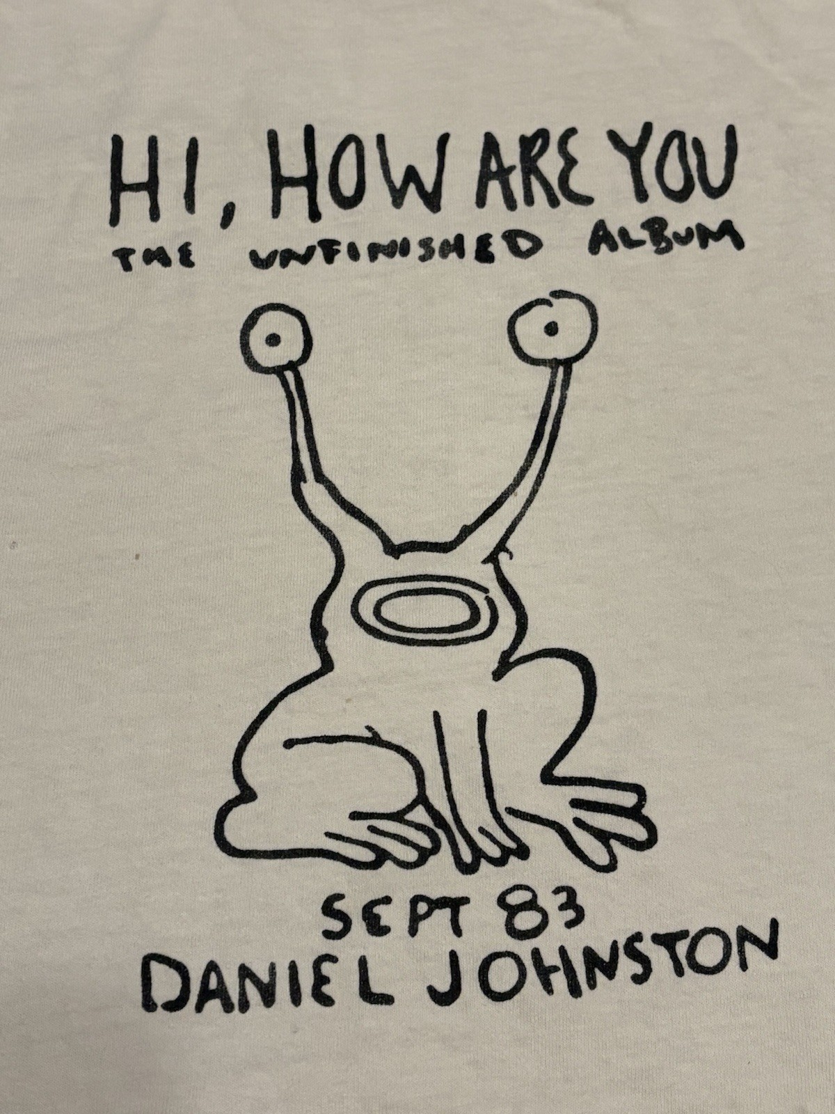Vintage Daniel Johnston Hi How Are You T-shirt Size XL 90’s Y2K Kurt Cobain gallery