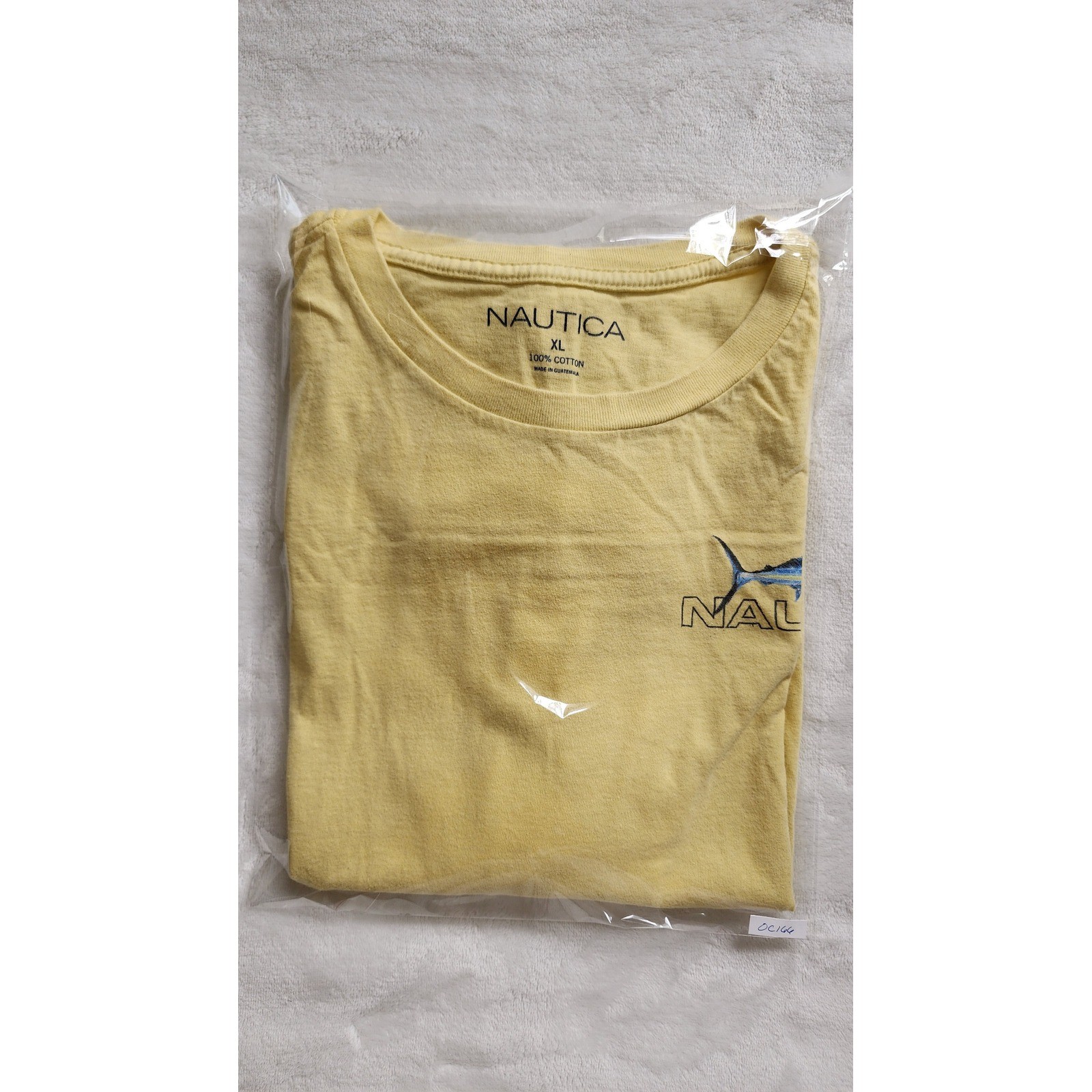 Nautica Mens XL Yellow Marlin Fish Graphic Tee Short Sleeve Cotton T-Shirt gallery