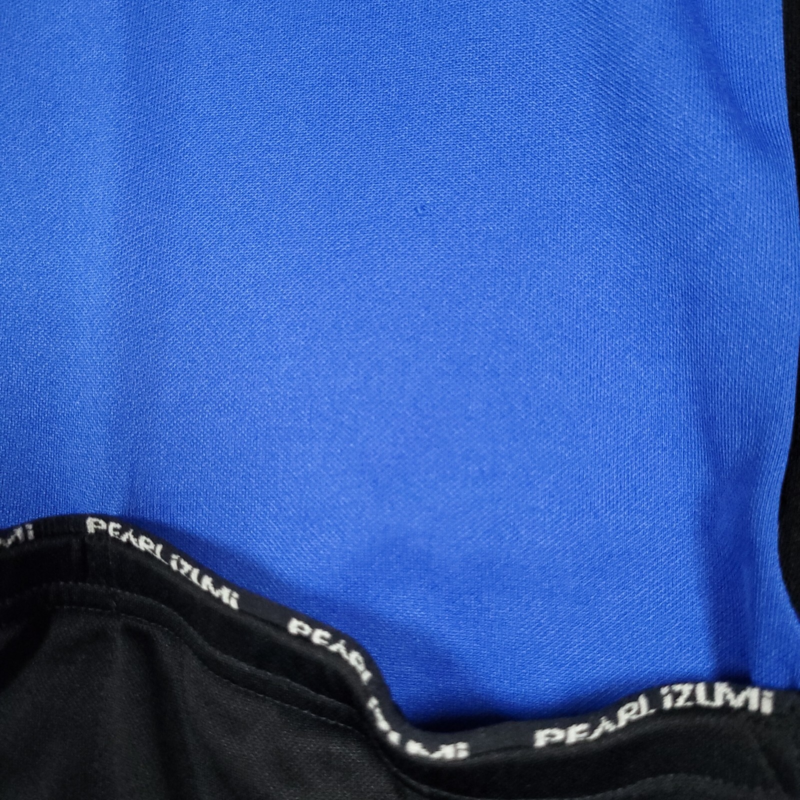 Pearl Izumi Cycling Shirt Mens XL Blue & Black Short Sleeve Zip Back Pockets gallery