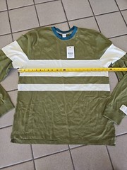 NWT Men’s Size 2XL Reverse Threads Los Angeles Long Sleeve Shirt Bold Stripes
